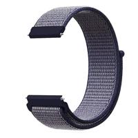 By Qubix - Sport Loop nylon bandje - Donkerblauw - Compatible met Garmin Vivoactive 6 / Vivoactive 5 / Vivoactive 3 - Compatible Garmin bandje - Bandbreedte: 20mm - thumbnail