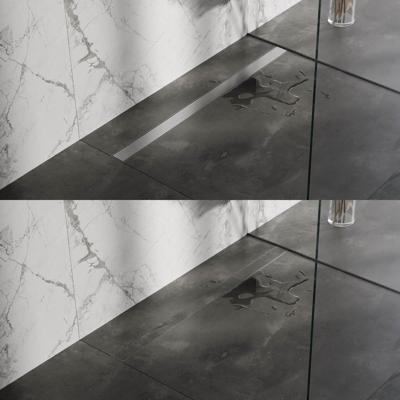 Douchegoot Brauer RVS Inclusief Vloerflens 120x7 cm Zero Tegelinlegrooster Omkeerbaar Brauer Douchegoot Brauer RVS Inclusief Vloerflens 120x7 cm Zero Tegelinlegrooster Omkeerbaar Brauer