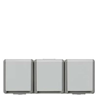 Siemens 5UB4731 Wandcontactdoos met randaarde Delta Grijs Schakelmateriaal 1 stuk(s)