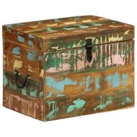 Opbergkist massief gerecycled hout - thumbnail