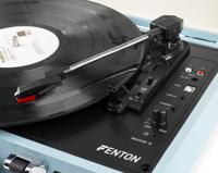 Fenton RP115 Retro Platenspeler in Koffer met Ingebouwde Speakers, Bluetooth en USB - Blauw - thumbnail