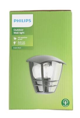 Wandlamp Philips 15387/30/16 Zwart Aluminium 60 W E27 - thumbnail