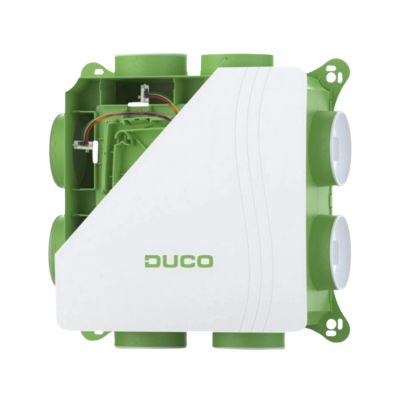 Ducobox Silent 2.0 Woonhuisventilator (systeem C) - 400 M3/h - Randaarde - Ingebouwde Vochtsensor Ducobox Silent 2.0 Woonhuisventilator (systeem C) - 400 M3/h - Randaarde - Ingebouwde Vochtsensor