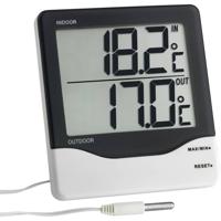 TFA Dostmann sku 30.1011.K Kabelgebonden thermometer Zwart-wit - thumbnail