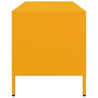 Tv-meubel 68x39x43,5 cm koudgewalst staal mosterdgeel - thumbnail