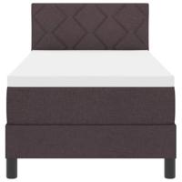 Boxspringbed met matras met matras Donkerbruin 80 x 200 cm Stof - thumbnail
