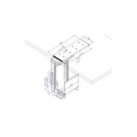 LINDY Sliding Under Desk PC Holder 40284 PC-houder Onder tafel Zwart Belastbaar tot: 30 kg - thumbnail