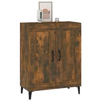 Dressoir 69,5x34x90 cm bewerkt hout gerookt eikenkleurig - thumbnail