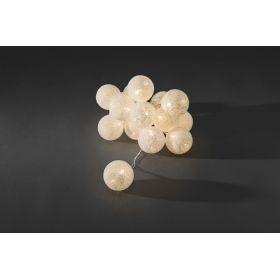 LED cotton balls lichtsnoer wit 6cm LED cotton balls lichtsnoer wit 6cm