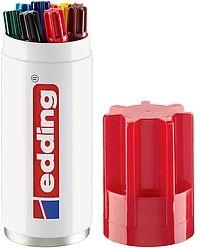 Edding permanent marker 3000, koker van 8 stuks in geassorteerde kleuren Edding permanent marker 3000, koker van 8 stuks in geassorteerde kleuren