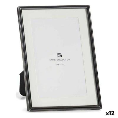 Fotolijsten Gift Decor Zwart Kristal Staal (12 Stuks)