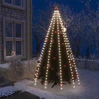 VidaXL Kerstboomverlichting met 250 led's koudwit net 250 cm - thumbnail