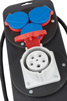 Brennenstuhl Brennenstuhl | Stroomstation CEE 1 IP44 stekker 400V/16A stekkerdoos 1x CEE 400V/16A+3x 230V/16A 1151600020