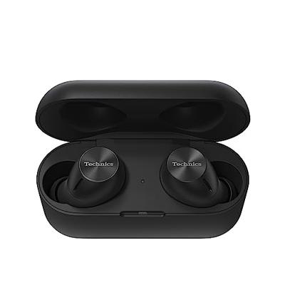 Technics EAH-AZ40M2EK Draadloze hoofdtelefoon met ruisonderdrukking, multipoint Bluetooth, comfortabele in-ear hoofdtelefoon, geïntegreerde microfoon, tot 5,5 uur batterijduur, zwart