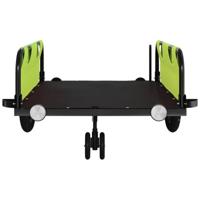 Fietstrailer oxford stof en ijzer groen - thumbnail