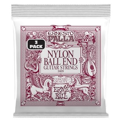 Ernie Ball 3409 Ernesto Palla Nylon Ball End snaren voor klassieke gitaar (3 sets) Ernie Ball 3409 Ernesto Palla Nylon Ball End snaren voor klassieke gitaar (3 sets)