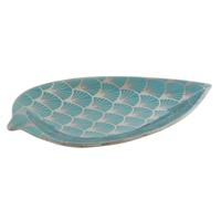 Middenstuk DKD Home Decor Turkoois Porselein 27,5 x 16 x 3 cm - thumbnail