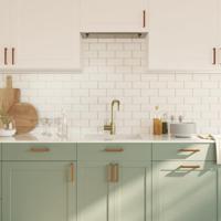 Handvatten 20 st 128 mm roestvrij staal bronskleurig - thumbnail