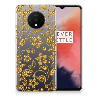 OnePlus 7T | TPU Case | Gouden Bloemen OnePlus 7T | TPU Case | Gouden Bloemen