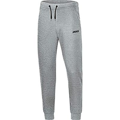 JAKO 6565 Joggingbroek Base Met Boord - Lichtgrijs Gemeleerd - XL