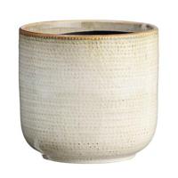 Bloempot Erik - beige - keramiek - 15xø15,5 cm - thumbnail