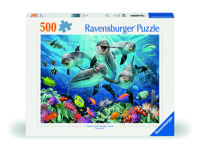 Ravensburger Legpuzzel dolfijnen in het koraalrif, 500st. - thumbnail