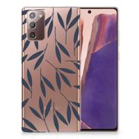 Samsung Note 20 | TPU Case | Leaves Blue - thumbnail