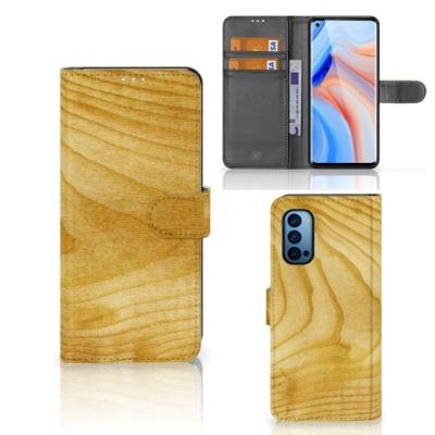 OPPO Reno 4 Pro 5G | Book Style Case | Licht Hout