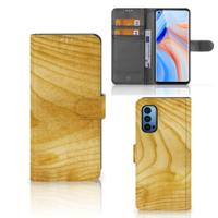OPPO Reno 4 Pro 5G | Book Style Case | Licht Hout - thumbnail
