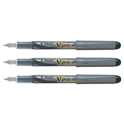 Pilot vulpen V-Pen Silver zwart