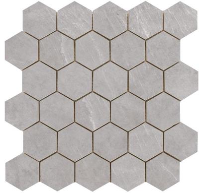 Statale Greige hexagon mozaiek op net van 26,3x27,4 Statale Greige hexagon mozaiek op net van 26,3x27,4