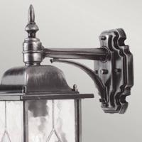 Franssen Klassieke buitenlampWexford Down zwart zilver - 2081 - thumbnail