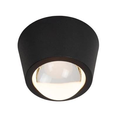 Lucide RIGON - Plafonnière - Ø 9 cm - LED - 1x6W 3000K - Zwart