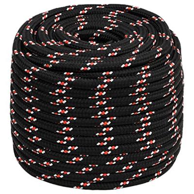 VidaXL Boot touw 16 mm 25 m polypropyleen zwart VidaXL Boot touw 16 mm 25 m polypropyleen zwart