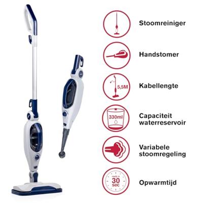 Dirt Devil Stoomreiniger DD7004 Wit-blauw - thumbnail