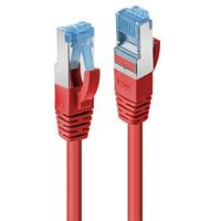 LINDY 47163 RJ45 Netwerkkabel, patchkabel CAT 6A S/FTP 1.50 m Rood 1 stuk(s) - thumbnail