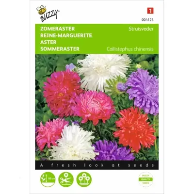 Callistephus, Zomeraster Struisveder gemengd