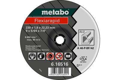 Metabo 616513000 Doorslijpschijf recht 125 mm 25 stuk(s) Aluminium, Non-ferrometaal, Koper, Messing, Brons