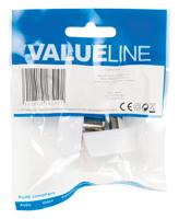 Valueline Coaxconnector Male PVC Wit - thumbnail