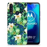 Motorola Moto G8 Power Lite | TPU Case | Orchidee Groen - thumbnail