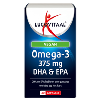 Lucovitaal Omega-3 Vegan 375mg DHA & EPA Capsules - thumbnail