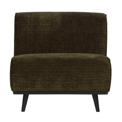 WOOOD Bank 'Statement' 1-zits Element, Rib, kleur Warm Groen