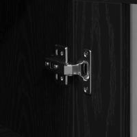 Wandkast Zwart eiken 69.5 x 34 x 90 cm Bewerkt hout - thumbnail