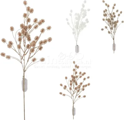 Decoratietak Distel Glitter 77cm Assorti 1st