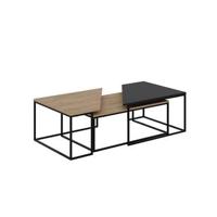 Calicosy - Salontafel TITAN- 110|96 cm - Zwart - thumbnail