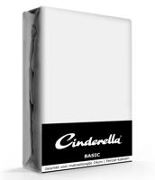 Cinderella Basic Hoeslaken Light Grey Hoge Hoek - 40 cm-180 x 200 cm - thumbnail