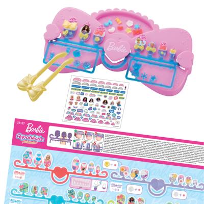 Mijn manicureset - AQUABEADS - Barbie - 40 nagels met versieringen - Geschikt voor kinderen vanaf 4 jaar