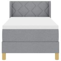 Boxspringbed met matras Lichtgrijs 80 x 200 cm Stof - thumbnail