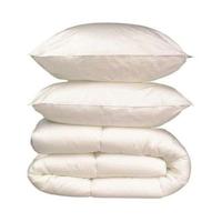 Beddengoedpakket microvezel - 1 warm dekbed 220x240 cm + 2 kussens 60x60 cm wit - thumbnail