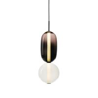 Bomma Pebbles Small Hanglamp - Configuratie 5 - Zwart - wit - thumbnail